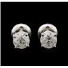 Image 1 : 1.35 ctw Diamond Stud Earrings - 14KT White Gold