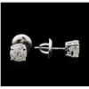 Image 2 : 1.35 ctw Diamond Stud Earrings - 14KT White Gold