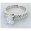 Image 7 : GIA Cert 1.52 ctw Diamond Ring - 14KT White Gold