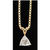 Image 2 : 1.10 ctw Diamond Pendant - 14KT Yellow Gold