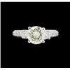 Image 2 : EGL USA Cert 3.25 ctw Diamond Ring - 18KT White Gold