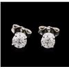 Image 1 : 0.91 ctw Diamond Stud Earrings - 14KT White Gold