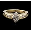 Image 2 : 14KT Yellow Gold 0.95 ctw Diamond Ring