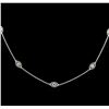 Image 1 : James Kurk 1.00 ctw Tsavorite Necklace - 14KT White Gold