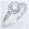 Image 6 : 0.82 ctw  Diamond Ring - 14KT White Gold