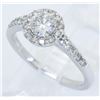 Image 7 : 0.82 ctw  Diamond Ring - 14KT White Gold