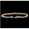 Image 3 : 9.25 ctw Diamond Tennis Bracelet - 14KT Yellow Gold