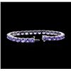 Image 3 : 17.78 ctw Tanzanite Bracelet - 14KT White Gold