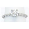 Image 4 : 0.72 ctw Designer Tacori Diamond Ring - Platinum
