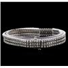 Image 2 : 7.25 ctw Diamond Bracelet - 14KT White Gold
