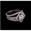 Image 1 : 2.97 ctw Diamond Ring - 14KT White Gold