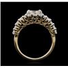 Image 3 : 14KT Yellow Gold 3.43 ctw Diamond Ring