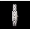 Image 1 : Cartier 18KT White Gold 2.00 ctw Diamond Tank Americaine Ladies Watch