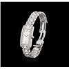 Image 2 : Cartier 18KT White Gold 2.00 ctw Diamond Tank Americaine Ladies Watch