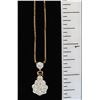 Image 2 : 0.38 ctw Diamond Pendant - 14KT Yellow Gold