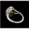 Image 3 : EGL USA Cert 2.72 ctw Fancy Yellow Diamond Ring - Platinum