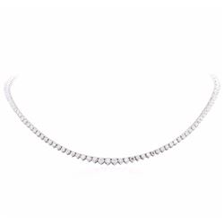14KT White Gold 14.03 ctw Diamond Necklace