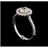 Image 4 : EGL Cert 1.43 ctw Diamond Ring - 14KT White Gold