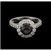 Image 2 : 2.68 ctw Black Diamond Ring - 14KT White Gold