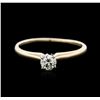 Image 2 : 14KT Yellow Gold 0.65 ctw Diamond Solitaire Ring