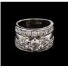 Image 1 : 3.18 ctw Diamond Wedding Ring - 14KT White Gold