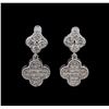 Image 1 : 0.78 ctw Diamond Earrings - 14KT White Gold