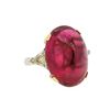 Image 1 : 22.76 ctw Rubellite and Diamond Ring - 18KT Yellow and White Gold