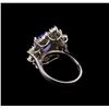 Image 3 : 14KT White Gold 2.45 ctw Tanzanite and Diamond Ring