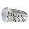 Image 9 : Rolex Stainless Steel Meteorite Diamond Emerald DateJust Men's Watch
