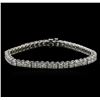 Image 1 : 8.30 ctw Diamond Tennis Bracelet - 14KT White Gold
