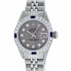 Image 1 : Rolex Stainless Steel VVS Diamond and Sapphire DateJust Ladies Watch