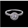 Image 2 : 0.67 ctw Diamond Ring - 14KT White Gold