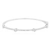 Image 1 : 14KT White Gold 0.91 ctw Diamond Bangle Bracelet