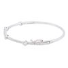 Image 2 : 14KT White Gold 0.91 ctw Diamond Bangle Bracelet