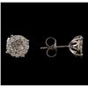 Image 2 : 0.85 ctw Diamond Stud Earrings - 14KT White Gold