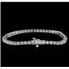 Image 2 : 14KT White Gold 4.80 ctw Diamond Tennis Bracelet
