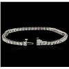 Image 3 : 14KT White Gold 4.80 ctw Diamond Tennis Bracelet