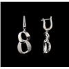 Image 2 : 0.50 ctw Diamond Earrings - 14KT White Gold