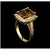 Image 4 : 0.98 ctw Ametrine and Diamond Ring - 14KT Yellow Gold