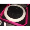 Certified Chinese White Carved Jade Bangle
