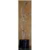 Crystal Dolphins Sculpture on Lacquer Stand 31", 8-lbs