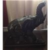 Image 1 : Huge Pair of Old Chinese Jade Elephant Sculptures on Mounts 20" Each