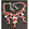 Image 1 : Certified Ruby ( Corundum)Silver Necklace 180.00cts