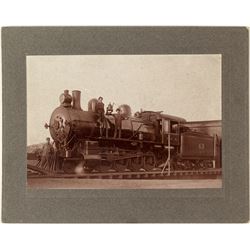 Northern Pacific Railroad Engine and Crew Photograph (Missoula, Montana)