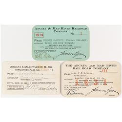 Arcata & Mad River Railroad Company Annual Passes