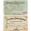 Image 1 : Houston & Texas Central Railroad Annual Passes (1877 & 1889)
