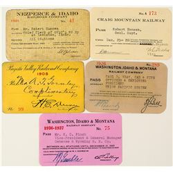 Idaho Railroads Annual Pass Collection (5)