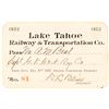 Image 1 : Lake Tahoe Railway & Transportation Co. Annual Pass (1902)