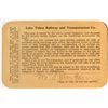 Image 2 : Lake Tahoe Railway & Transportation Co. Annual Pass (1907) Signed by D.L. Bliss