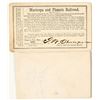 Image 2 : Maricopa & Phoenix Railroad Annual Passes (1889 & 1890)